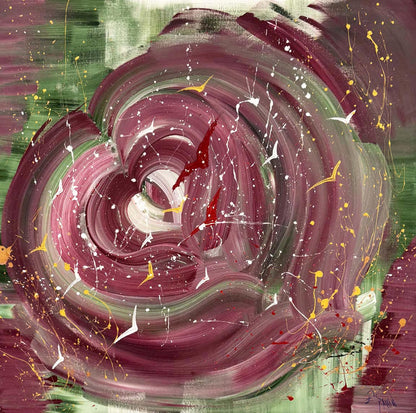 Soyut Rapsodi Yağlı Boya Tablosu