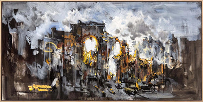 Antik Hafıza Yağlı Boya Tablosu Simurg Sanatevi