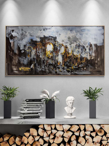 Antik Hafıza Yağlı Boya Tablosu Simurg Sanatevi