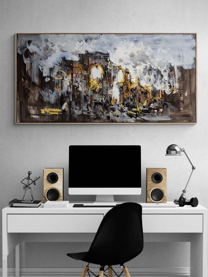 Antik Hafıza Yağlı Boya Tablosu Simurg Sanatevi