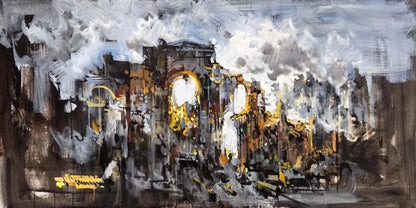 Antik Hafıza Yağlı Boya Tablosu Simurg Sanatevi