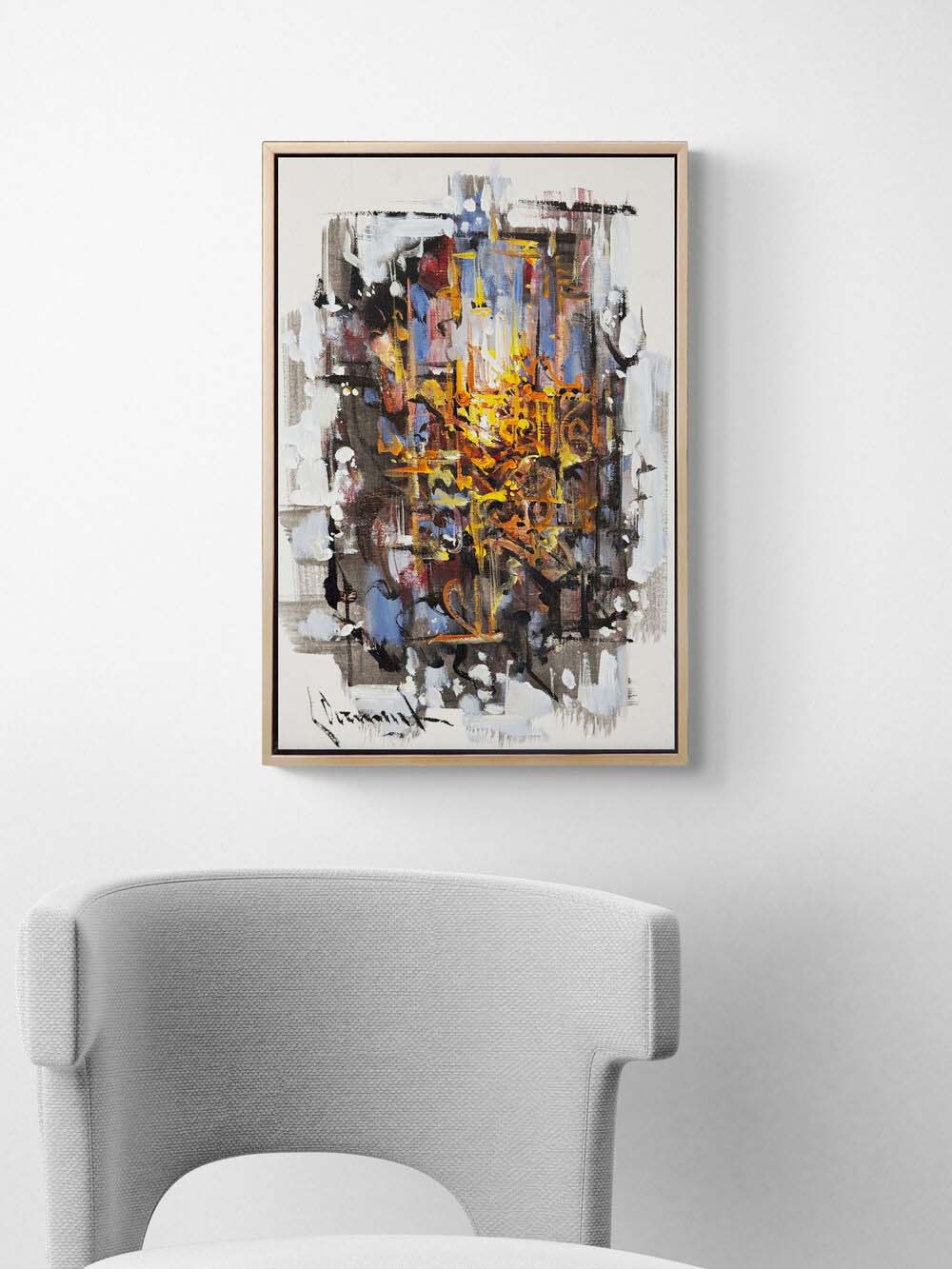 Zihin Fırtınası Yağlı Boya Tablosu