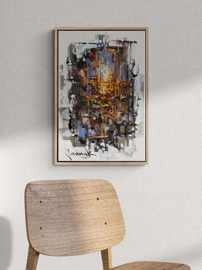 Zihin Fırtınası Yağlı Boya Tablosu