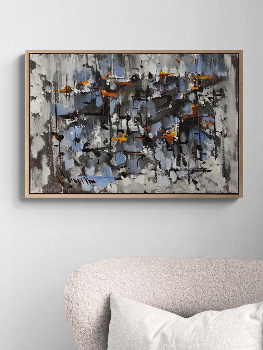 Zamanın Kırılması Yağlı Boya Tablosu