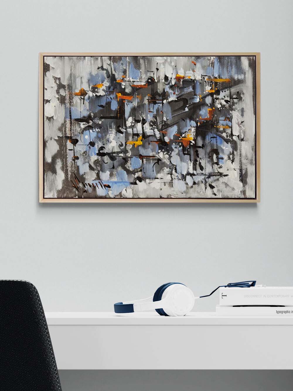 Zamanın Kırılması Yağlı Boya Tablosu