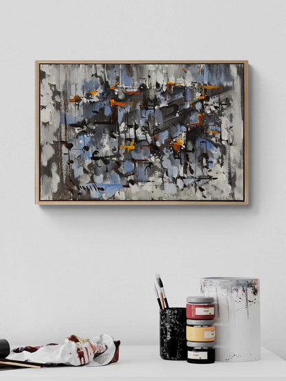 Zamanın Kırılması Yağlı Boya Tablosu