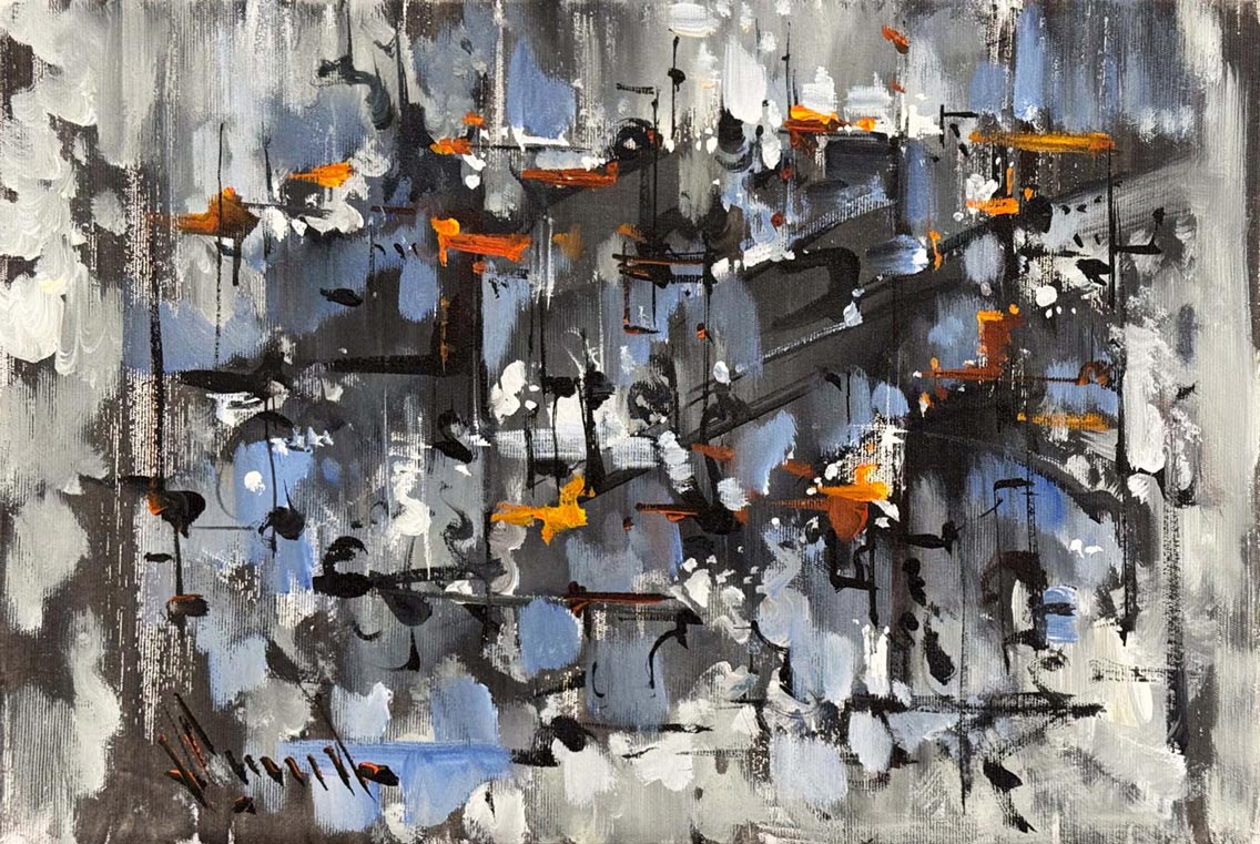 Zamanın Kırılması Yağlı Boya Tablosu