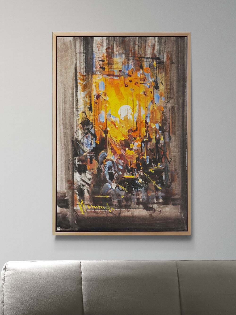 Işığın Parçalanışı Yağlı Boya Tablosu