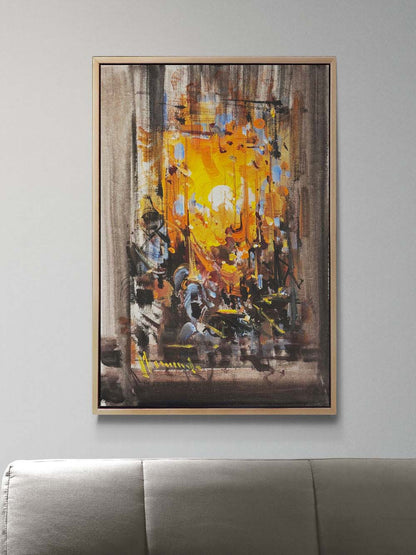 Işığın Parçalanışı Yağlı Boya Tablosu