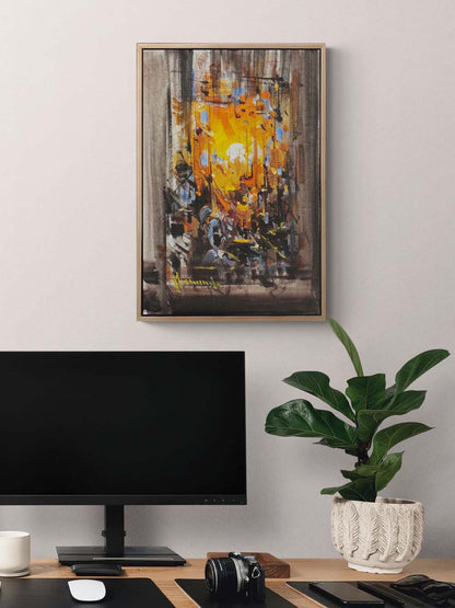 Işığın Parçalanışı Yağlı Boya Tablosu