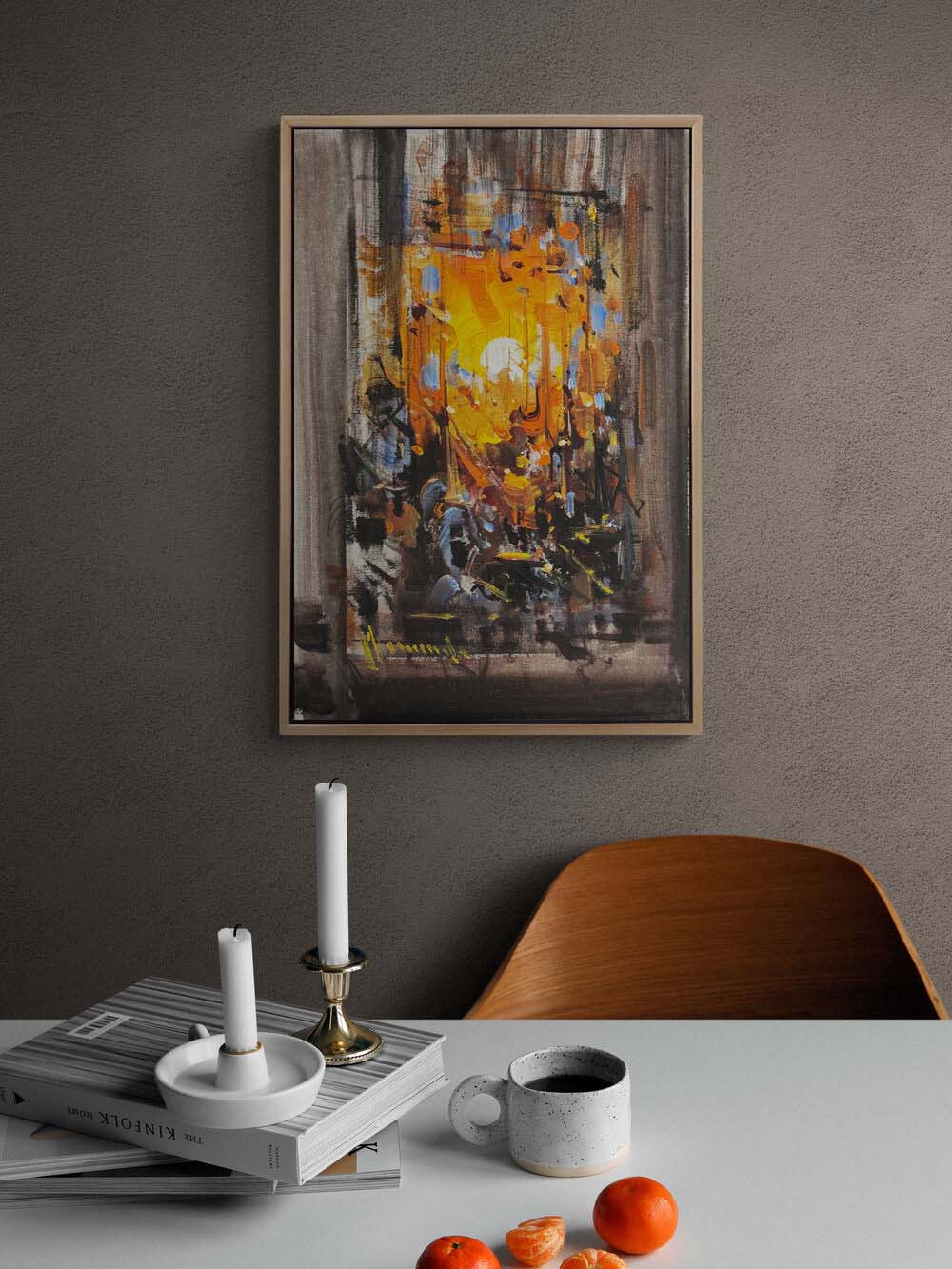 Işığın Parçalanışı Yağlı Boya Tablosu