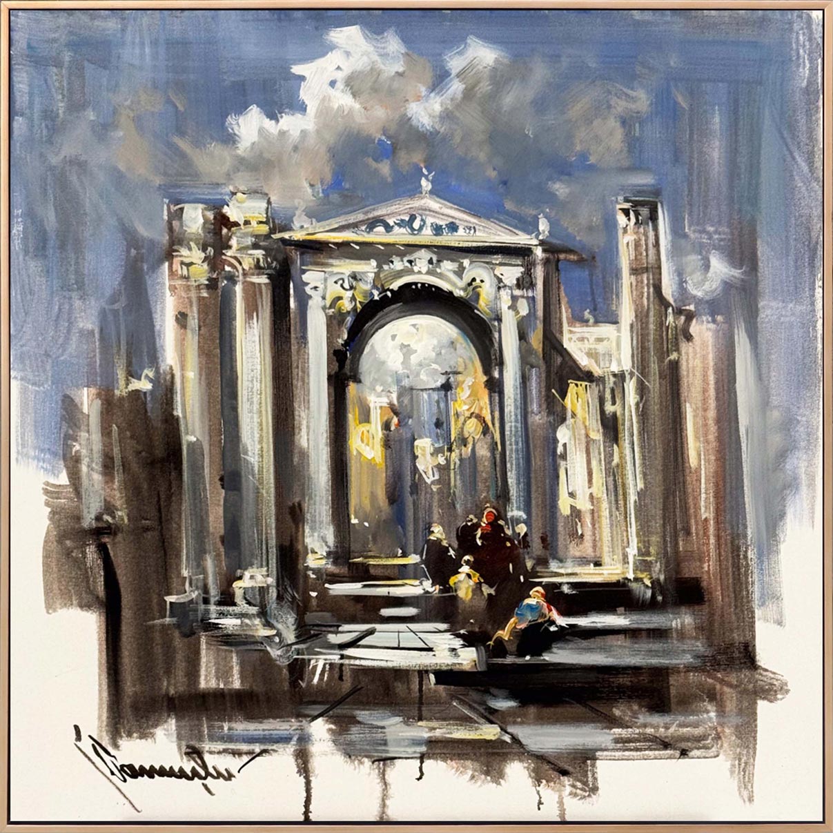 Antik Şehirin Kapısı Yağlı Boya Tablosu Simurg Sanatevi