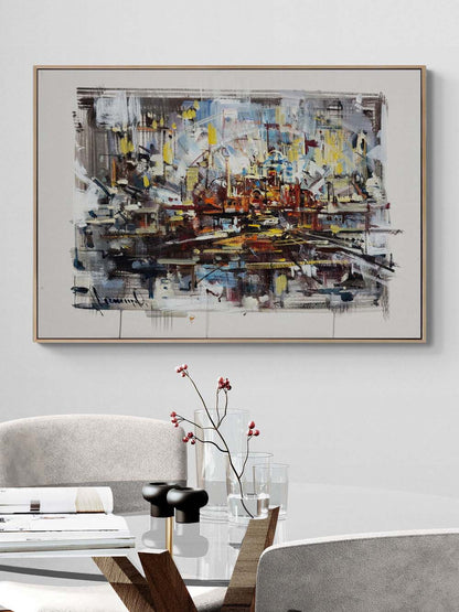 Dinamik Boşluk Yağlı Boya Tablosu