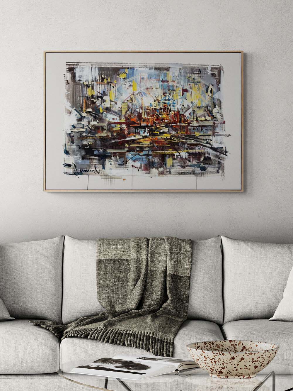 Dinamik Boşluk Yağlı Boya Tablosu