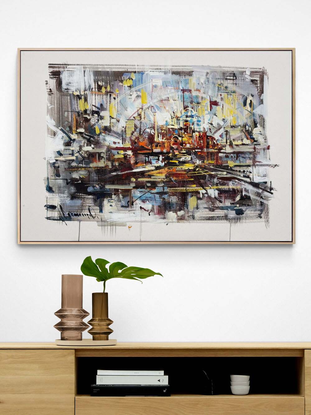 Dinamik Boşluk Yağlı Boya Tablosu