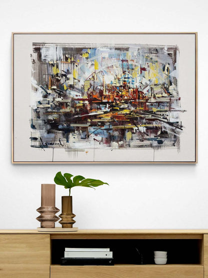 Dinamik Boşluk Yağlı Boya Tablosu