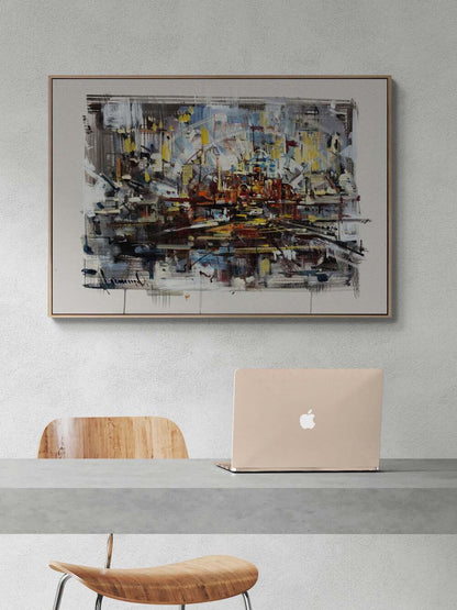 Dinamik Boşluk Yağlı Boya Tablosu