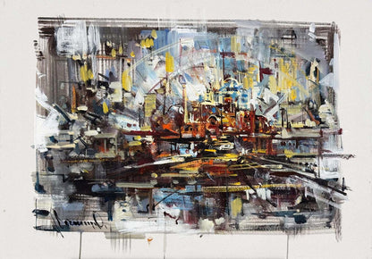 Dinamik Boşluk Yağlı Boya Tablosu