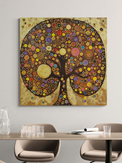 Hayat Ağacı Huzuru Yağlı Boya Tablosu