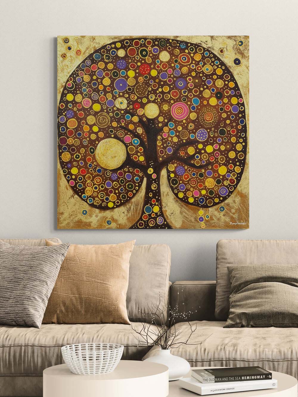 Hayat Ağacı Huzuru Yağlı Boya Tablosu