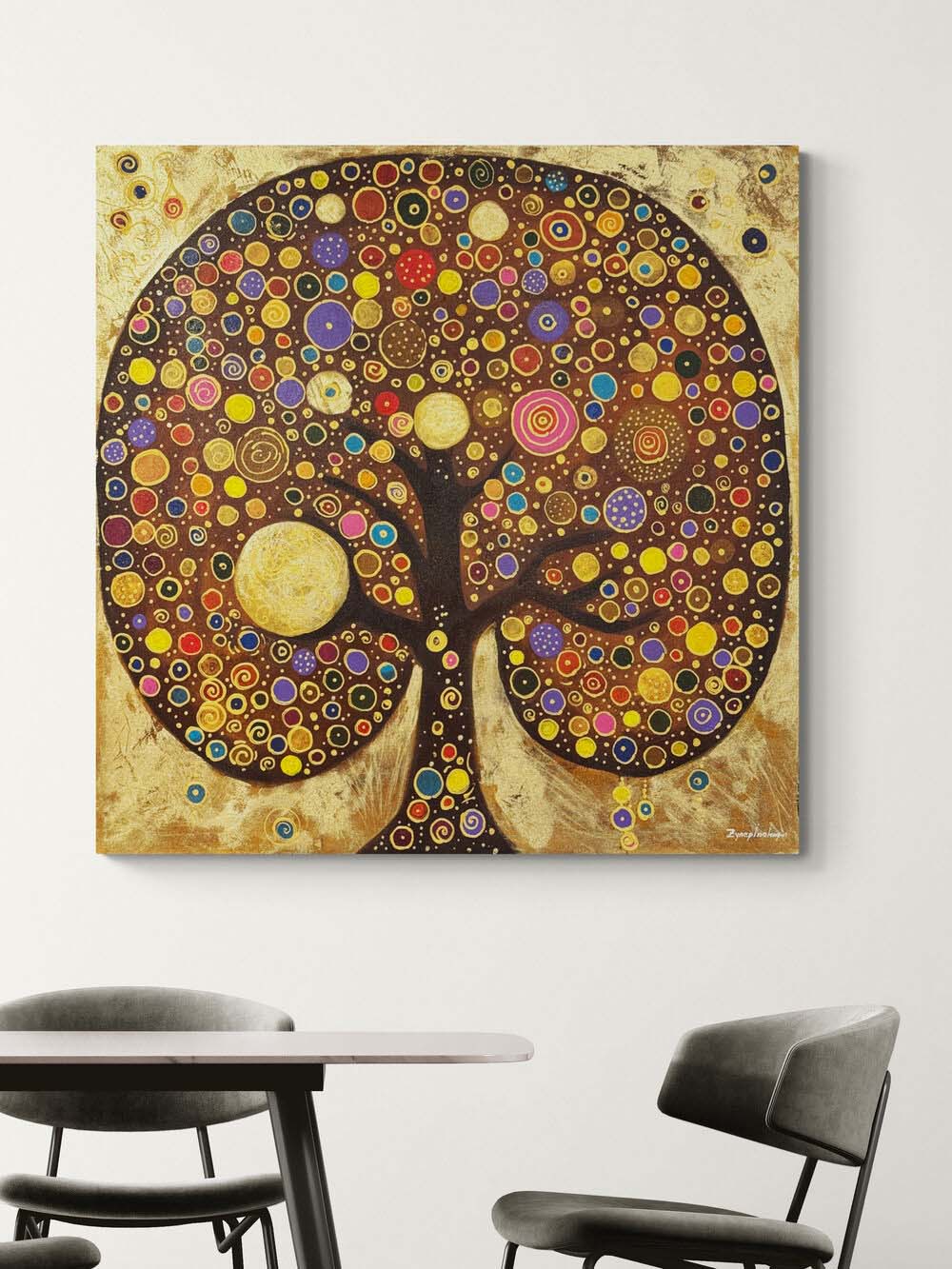 Hayat Ağacı Huzuru Yağlı Boya Tablosu