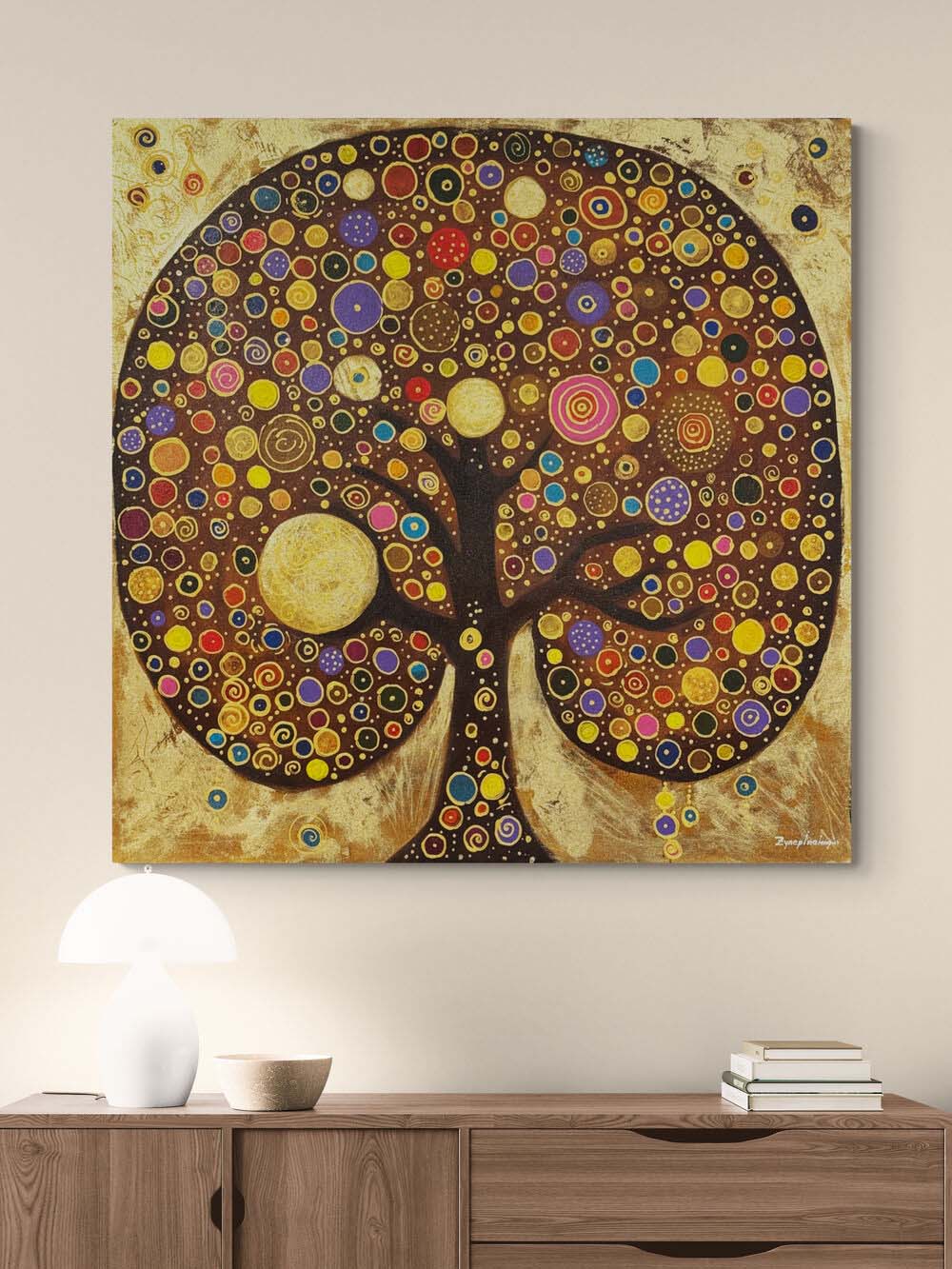 Hayat Ağacı Huzuru Yağlı Boya Tablosu