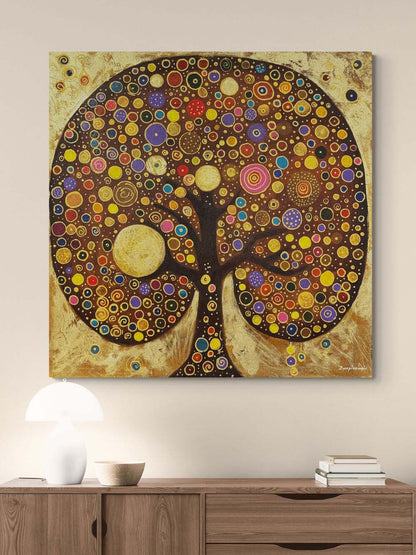 Hayat Ağacı Huzuru Yağlı Boya Tablosu