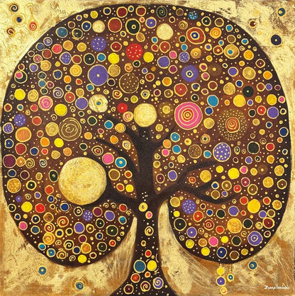 Hayat Ağacı Huzuru Yağlı Boya Tablosu