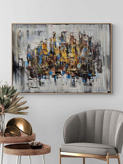 Özgür Akış Yağlı Boya Tablosu