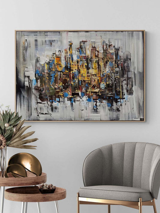 Özgür Akış Yağlı Boya Tablosu