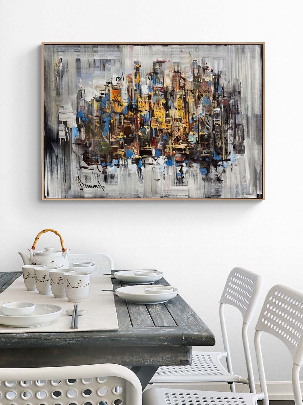 Özgür Akış Yağlı Boya Tablosu