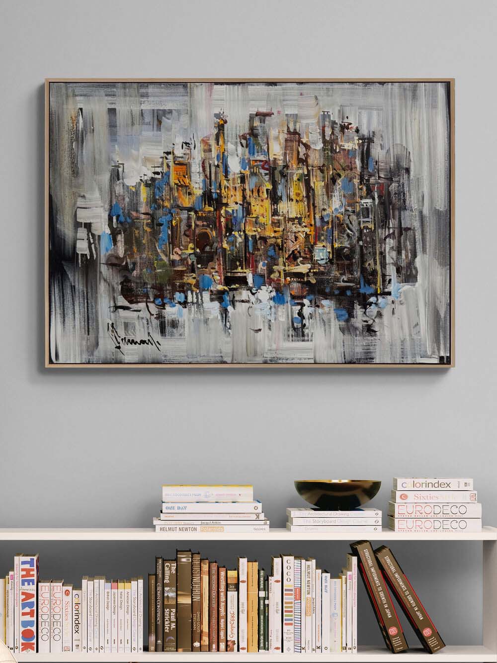 Özgür Akış Yağlı Boya Tablosu