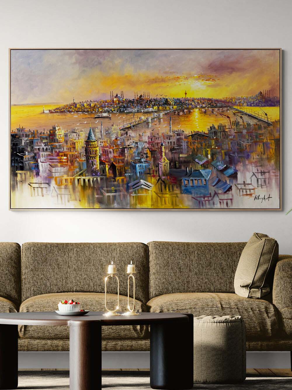 Yedi Tepeli Rüya Yağlı Boya Tablosu