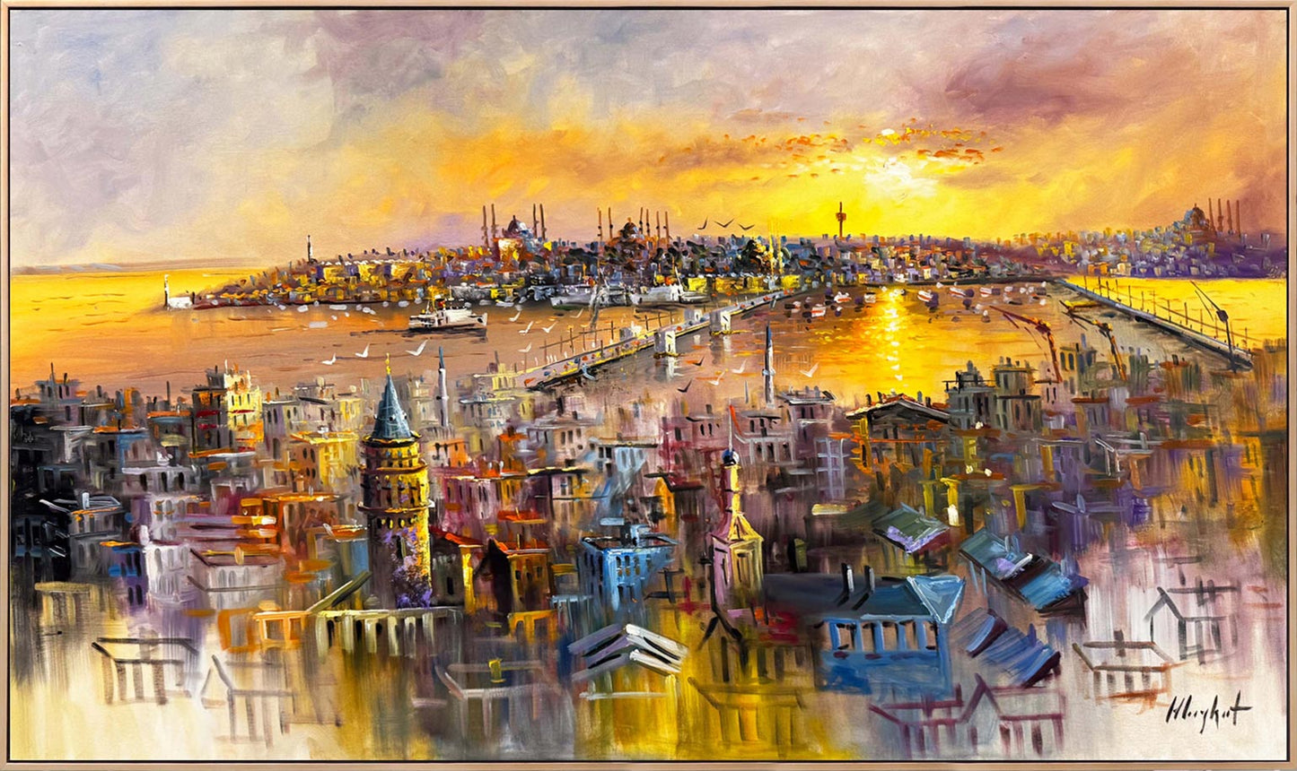 Yedi Tepeli Rüya Yağlı Boya Tablosu