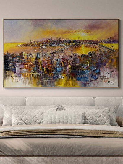 Yedi Tepeli Rüya Yağlı Boya Tablosu