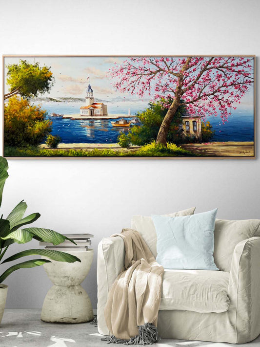 Kadim Kız Kulesi Yağlı Boya Tablosu