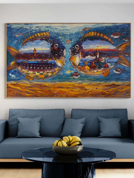 Denizin İstanbul Rüyası Yağlı Boya Tablosu