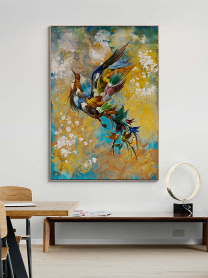 Simurg'un Hayalleri Yağlı Boya Tablosu Simurg Sanatevi