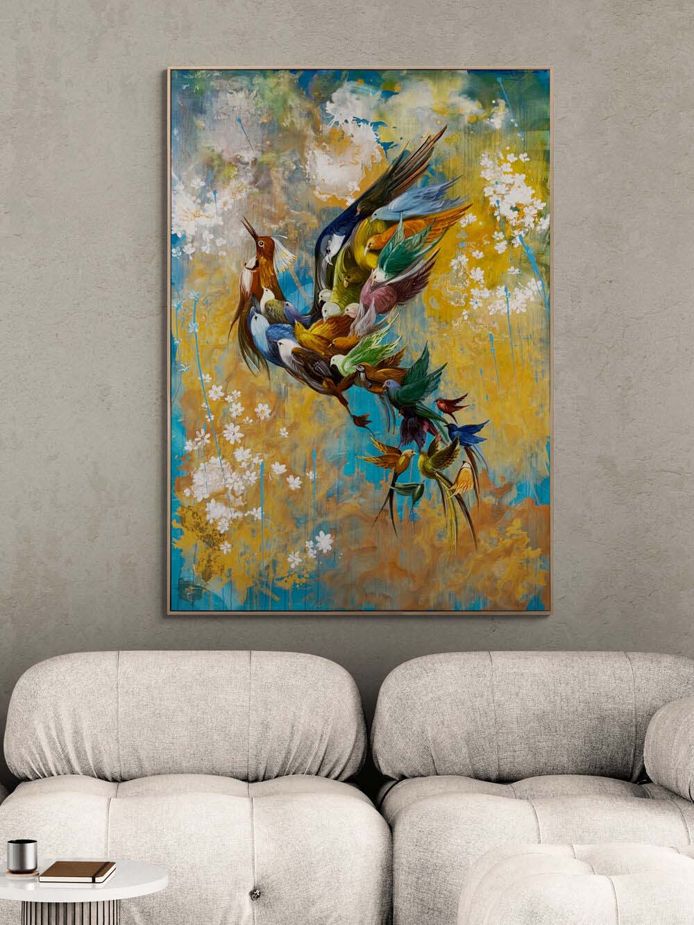 Simurg'un Hayalleri Yağlı Boya Tablosu Simurg Sanatevi