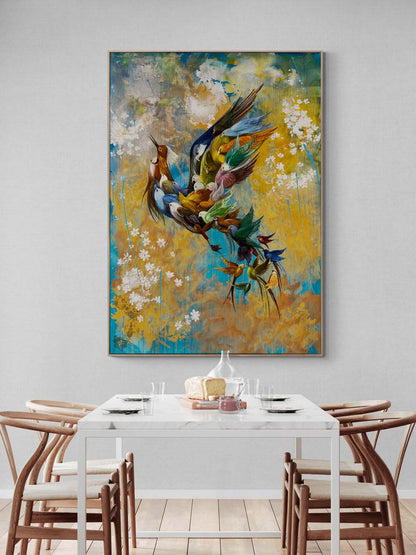 Simurg'un Hayalleri Yağlı Boya Tablosu Simurg Sanatevi