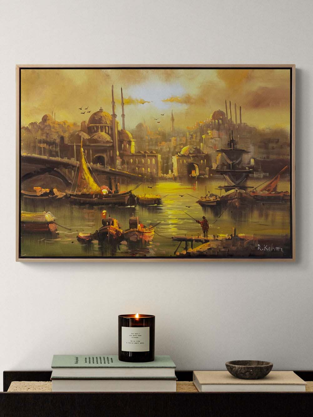 Eskiden Eminönü Yağlı Boya Tablosu