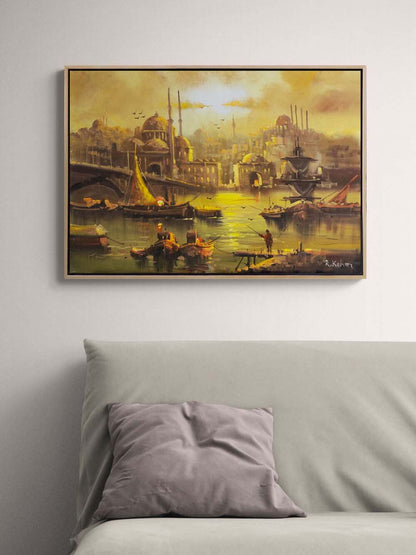 Eskiden Eminönü Yağlı Boya Tablosu