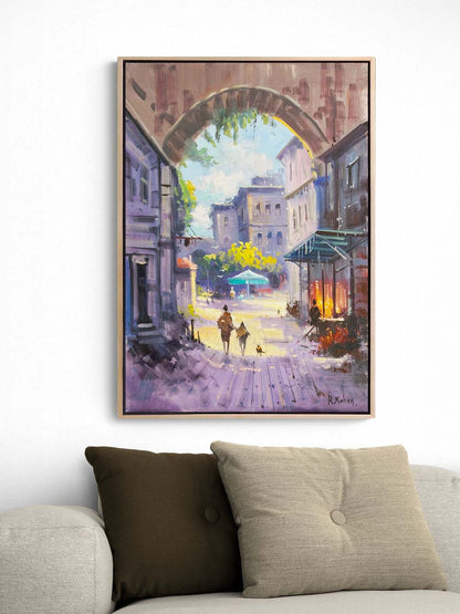 Şehrin Dokusu Yağlı Boya Tablosu