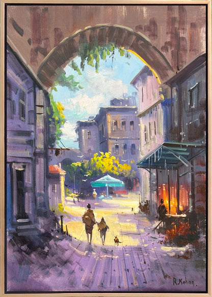 Şehrin Dokusu Yağlı Boya Tablosu