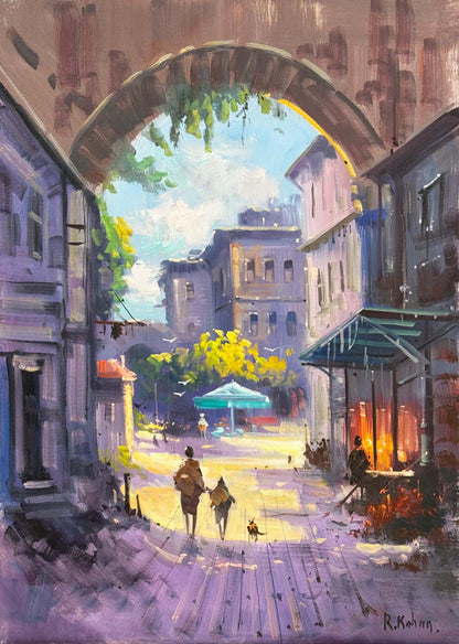 Şehrin Dokusu Yağlı Boya Tablosu