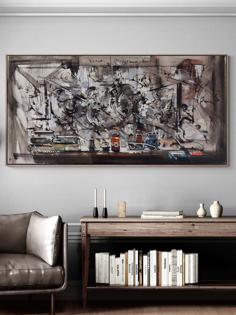 Zihinsel Atölye Yağlı Boya Tablosu