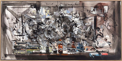 Zihinsel Atölye Yağlı Boya Tablosu