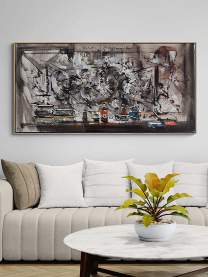 Zihinsel Atölye Yağlı Boya Tablosu