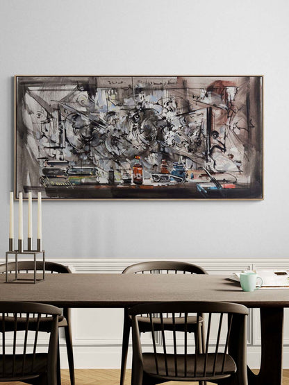 Zihinsel Atölye Yağlı Boya Tablosu