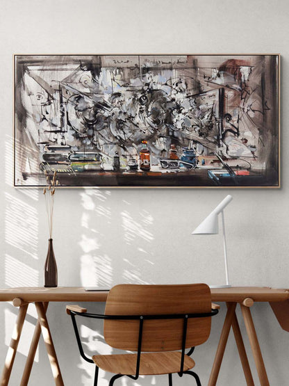 Zihinsel Atölye Yağlı Boya Tablosu